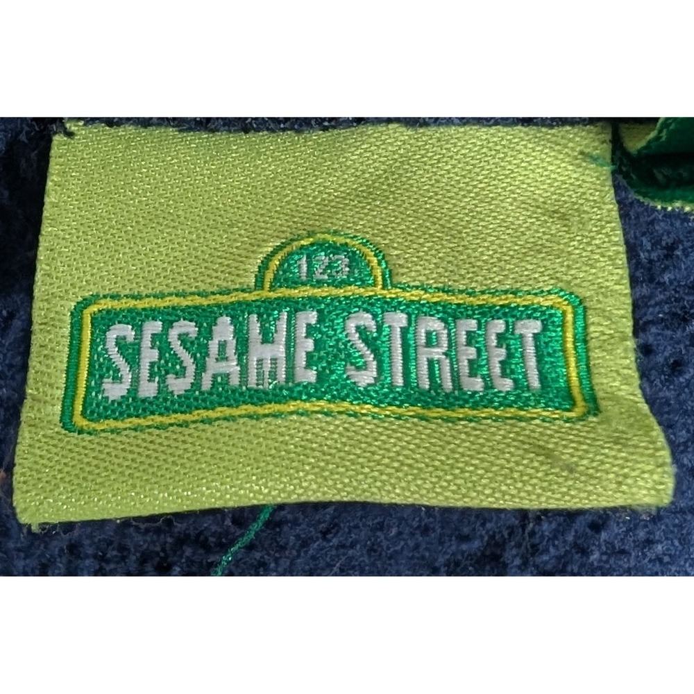 Sesame Street Elmo Oscar Cookie Monster Navy Blue Zip Up Hoodie Kids M 10/12 - Picture 7 of 9